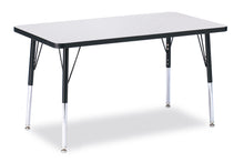 Load image into Gallery viewer, Berries® Rectangle Activity Table - 24" X 36", A-height - Gray/Black/Black - MMEE Distributors