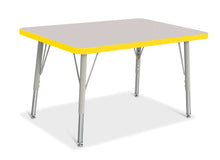 Load image into Gallery viewer, Berries® Rectangle Activity Table - 24" X 36", E-height - Gray/Yellow/Gray - MMEE Distributors