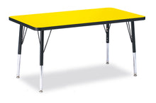 Load image into Gallery viewer, Berries® Rectangle Activity Table - 24" X 36", E-height - Yellow/Black/Black - MMEE Distributors