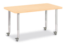 Load image into Gallery viewer, Berries® Rectangle Activity Table - 24" X 36", Mobile - Maple/Maple/Gray - MMEE Distributors
