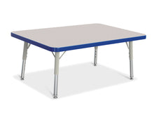 Load image into Gallery viewer, Berries® Rectangle Activity Table - 24" X 36", T-height - Gray/Blue/Gray - MMEE Distributors