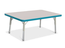 Load image into Gallery viewer, Berries® Rectangle Activity Table - 24" X 36", T-height - Gray/Teal/Gray - MMEE Distributors