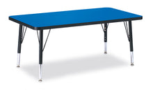 Load image into Gallery viewer, Berries® Rectangle Activity Table - 24" X 36", T-height - Blue/Black/Black - MMEE Distributors