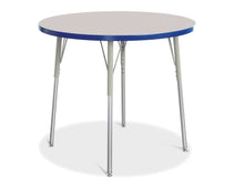 Load image into Gallery viewer, Berries® Round Activity Table - 36" Diameter, A-height - Gray/Blue/Gray - MMEE Distributors