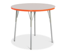 Load image into Gallery viewer, Berries® Round Activity Table - 36" Diameter, A-height - Gray/Orange/Gray - MMEE Distributors