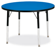 Load image into Gallery viewer, Berries® Round Activity Table - 36" Diameter, A-height - Blue/Black/Black - MMEE Distributors