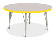 Load image into Gallery viewer, Berries® Round Activity Table - 36" Diameter, E-height - Gray/Yellow/Gray - MMEE Distributors