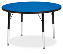 Load image into Gallery viewer, Berries® Round Activity Table - 36" Diameter, E-height - Blue/Black/Black - MMEE Distributors