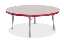 Load image into Gallery viewer, Berries® Round Activity Table - 36" Diameter, T-height - Gray/Red/Gray - MMEE Distributors