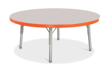 Load image into Gallery viewer, Berries® Round Activity Table - 36" Diameter, T-height - Gray/Orange/Gray - MMEE Distributors