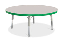 Load image into Gallery viewer, Berries® Round Activity Table - 36" Diameter, T-height - Gray/Green/Gray - MMEE Distributors