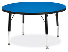 Load image into Gallery viewer, Berries® Round Activity Table - 36" Diameter, T-height - Blue/Black/Black - MMEE Distributors