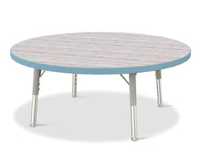 Load image into Gallery viewer, Berries® Round Activity Table - 36" Diameter, T-height - Driftwood Gray/Coastal Blue/Gray - MMEE Distributors