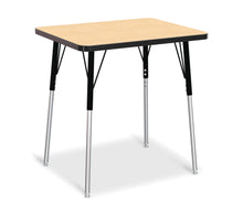 Load image into Gallery viewer, Berries® Rectangle Student Desk - 24" X 30", A-height - Maple/Black/Black - MMEE Distributors