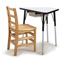 Load image into Gallery viewer, Berries® Tall Trapezoid Desk - Maple/Black/Black - MMEE Distributors