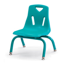 Load image into Gallery viewer, Berries® Stacking Chair with Powder-Coated Legs - 8" Ht - Teal - MMEE Distributors