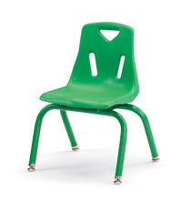 Load image into Gallery viewer, Berries® Stacking Chairs with Powder-Coated Legs - 12" Ht - Set of 6 - Green - MMEE Distributors