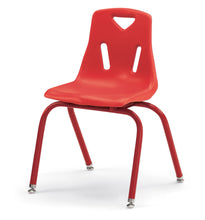 Load image into Gallery viewer, Berries® Stacking Chairs with Powder-Coated Legs - 16" Ht - Set of 6 - Camel - MMEE Distributors