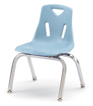 Load image into Gallery viewer, Berries® Stacking Chair with Chrome-Plated Legs - 12" Ht - Coastal Blue - MMEE Distributors
