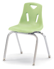 Load image into Gallery viewer, Berries® Stacking Chair with Chrome-Plated Legs - 18" Ht - Key Lime - MMEE Distributors