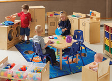 Load image into Gallery viewer, Berries® Stacking Chair with Powder-Coated Legs - 14" Ht - Blue - MMEE Distributors