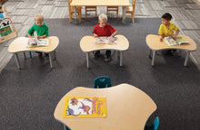 Load image into Gallery viewer, Berries® Collaborative Bowtie Table - 24" X 35" - Maple/Gray - MMEE Distributors