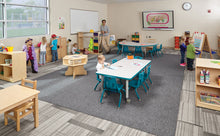 Load image into Gallery viewer, Berries® Rectangle Activity Table - 30" X 60", Mobile - Gray/Teal/Gray - MMEE Distributors