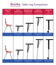 Load image into Gallery viewer, Berries® Rectangle Activity Table - 30" X 60", T-height - Gray/Blue/Gray - MMEE Distributors