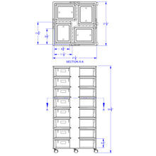 Load image into Gallery viewer, Jonti-Craft® 32 Tub Tower - with Colored Tubs - MMEE Distributors