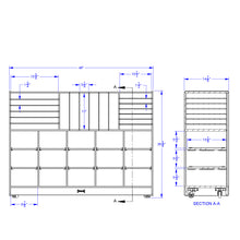 Load image into Gallery viewer, Rainbow Accents® Sectional Cubbie-Tray Mobile Unit - without Trays - Teal - MMEE Distributors