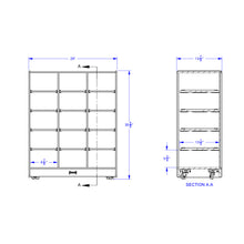 Load image into Gallery viewer, Jonti-Craft® 15 Cubbie-Tray Mobile Unit – without Trays - MMEE Distributors