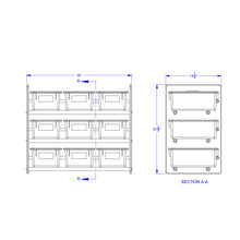 Load image into Gallery viewer, Jonti-Craft® Cubbie-Tray Storage Rack - with Clear Cubbie-Trays - MMEE Distributors