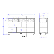 Load image into Gallery viewer, Jonti-Craft® Low Combo Mobile Storage Unit - with Colored Bins - MMEE Distributors