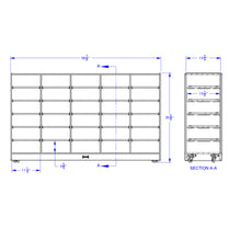 Load image into Gallery viewer, Jonti-Craft® 30 Paper-Tray Mobile Storage - without Paper-Trays - MMEE Distributors