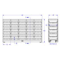 Load image into Gallery viewer, Rainbow Accents® 30 Paper-Tray Mobile Storage - with Paper-Trays - Purple - MMEE Distributors