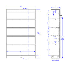 Load image into Gallery viewer, Rainbow Accents® Tall Bookcase - Orange - MMEE Distributors