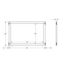 Load image into Gallery viewer, KYDZ Suite® Panel - T-height - 36" Wide - See-Thru - MMEE Distributors