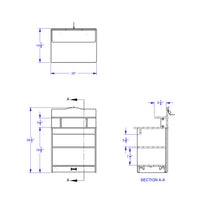 Load image into Gallery viewer, Rainbow Accents® Toddler Kitchen Cupboard - Teal - MMEE Distributors