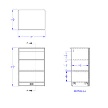 Load image into Gallery viewer, Rainbow Accents® Toddler Kitchen Refrigerator - Blue - MMEE Distributors