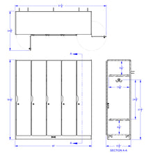 Load image into Gallery viewer, Jonti-Craft® 5 Section Lockers with Doors - MMEE Distributors