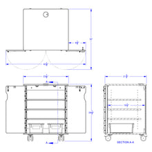 Load image into Gallery viewer, Rainbow Accents® Presentation Cart - Red - MMEE Distributors