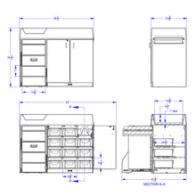 Load image into Gallery viewer, Rainbow Accents® Diaper Changer with Stairs - Left - Purple - MMEE Distributors