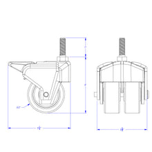 Load image into Gallery viewer, Berries® Collaborative Table Mobility Kit (4) - Black - MMEE Distributors