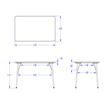 Load image into Gallery viewer, Berries® Rectangle Activity Table - 30" X 48", A-height - Gray/Navy/Gray - MMEE Distributors