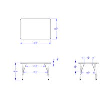 Load image into Gallery viewer, Berries® Rectangle Activity Table - 24" X 36", E-height - Yellow/Black/Black - MMEE Distributors