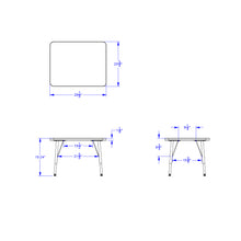 Load image into Gallery viewer, Berries® Rectangle Student Desk - 24" X 30", E-height - Maple/Black/Black - MMEE Distributors