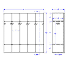 Load image into Gallery viewer, Young Time® 5 Section Coat Locker - MMEE Distributors