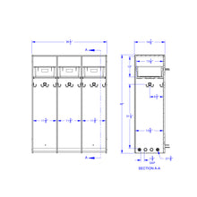 Load image into Gallery viewer, Jonti-Craft® 3 Section Hanging Locker - with Platinum Tubs - MMEE Distributors