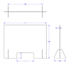 Load image into Gallery viewer, Jonti-Craft® See-Thru Table Divider Shields - 2 Station with Opening - 30" x 8" x 4" - MMEE Distributors