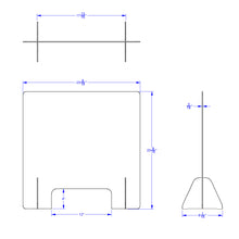 Load image into Gallery viewer, Jonti-Craft® See-Thru Table Divider Shields - 2 Station with Opening - 24" x 8" x 23.5" - MMEE Distributors